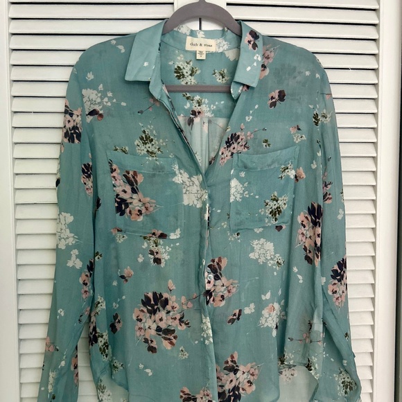 Cloth & Stone Anthropologie Blouse Small - Picture 2 of 3